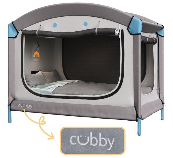 How to identify your Cubby model — check the bottom left corner of your canopy