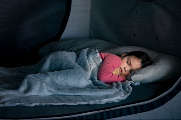 Kiddo Sleeping in Cubby