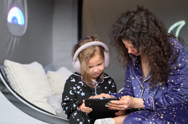 Kiddo and Mom in Cubby Sensory